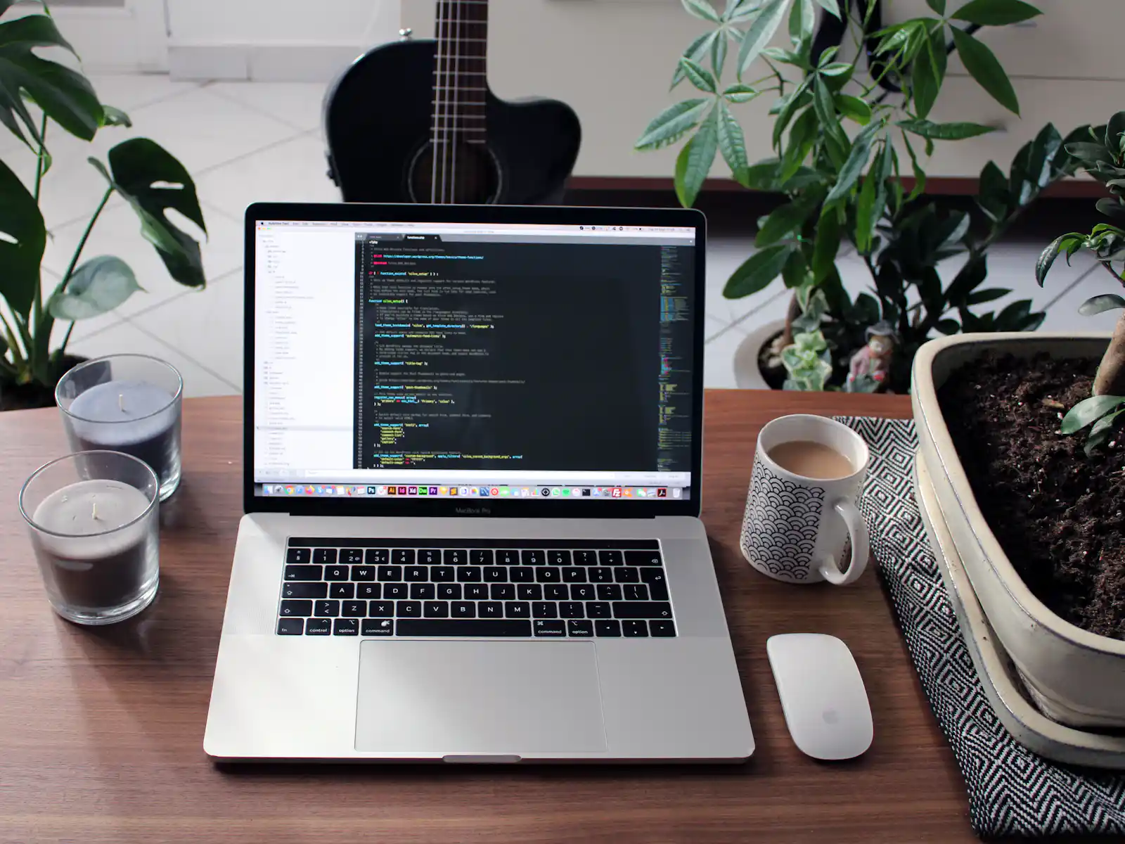 Professional website design displayed on a laptop